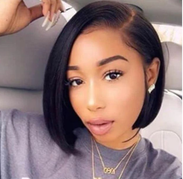 Virgin Brazilian Bob w/side part - SheBySherayWigs