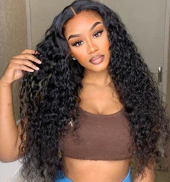 Opulence Collection: Deep Wave 13x4 Brazilian Transparent Lace Frontal Wig - SheBySherayWigs