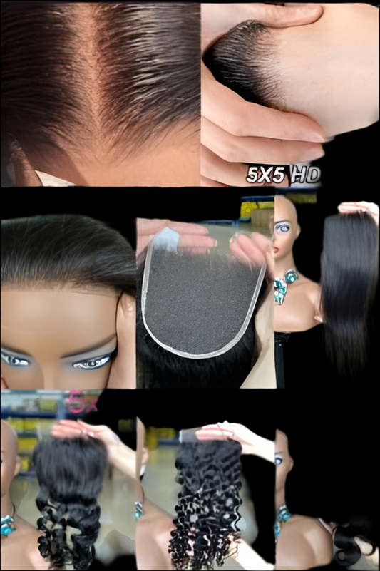 She Classic Collection - 5x5 Virgin Brazilian Transparent Lace Closure